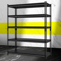 Utility Garage Shelves Heavy Duty - 48''W 3,000Lbs Steel Metal Industrial Storage Shelving Rack Units Adjustable 48" W x 24" D x 78" H 5 Tier Black