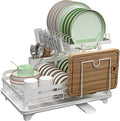Dish Drying Rack Kitchen Dish Draining Rack 2 Tier Large Capacity for Kitchen Counter