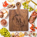 callie Personalized Cutting Board with Monogrammed Name, Wooden Kitchen Cutting Boards with Handle, Reversible Cheese Serving Tray, Housewarming Gifts for Family(S, M, L)
