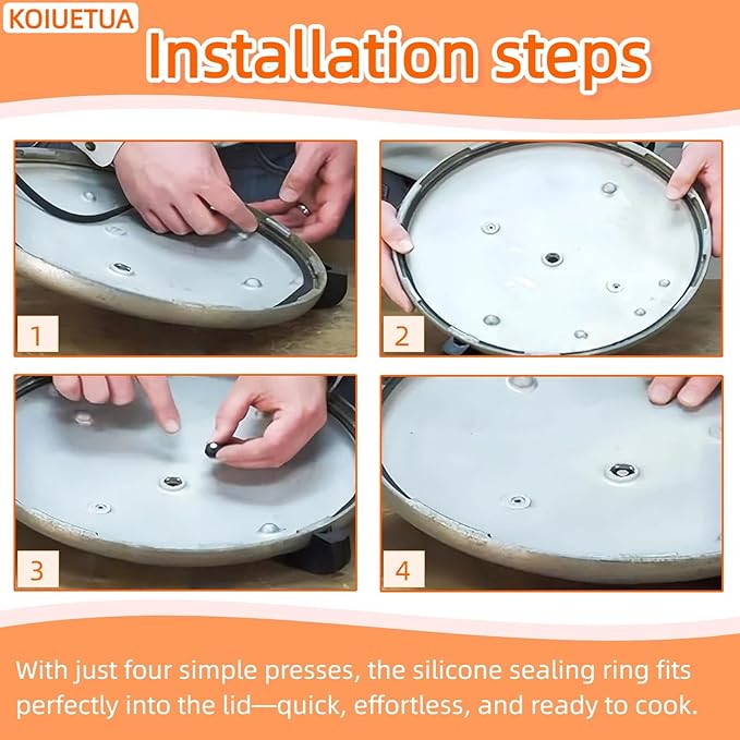 09907 Pressure Canner Sealing Ring & Auto Air Vent Kit – Fits Presto CA16, CA16H, 21 Qt Pressure Cookers