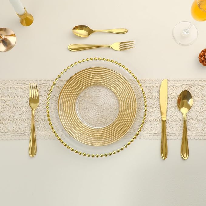 Gold Silverware Set, 20 Piece Flatware Cutlery Set for 4,18/0 Stainless Steel Utensils,Mirror Polished Modern Tableware for Home & Kitchen Dining Wedding, Party