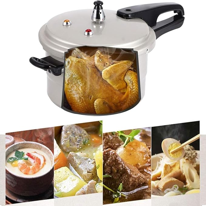 Pressure Cookers Aluminium Alloy Stove Top Pressure Cooker Gas Stove Large Capacity Pressure Canner for Home Kitchen(22cm)