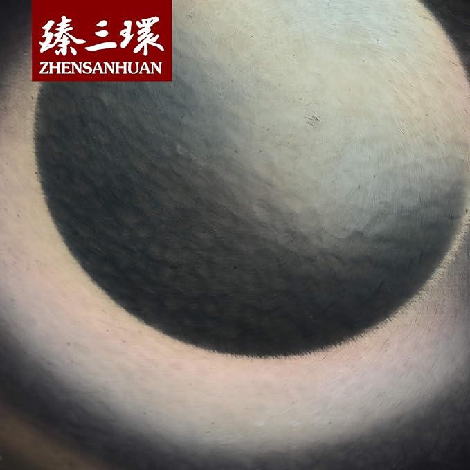 臻三环 ZhenSanHuan HandHammered Iron Wok Flat Bottom Induction Suitable (32CM Iron Handle)