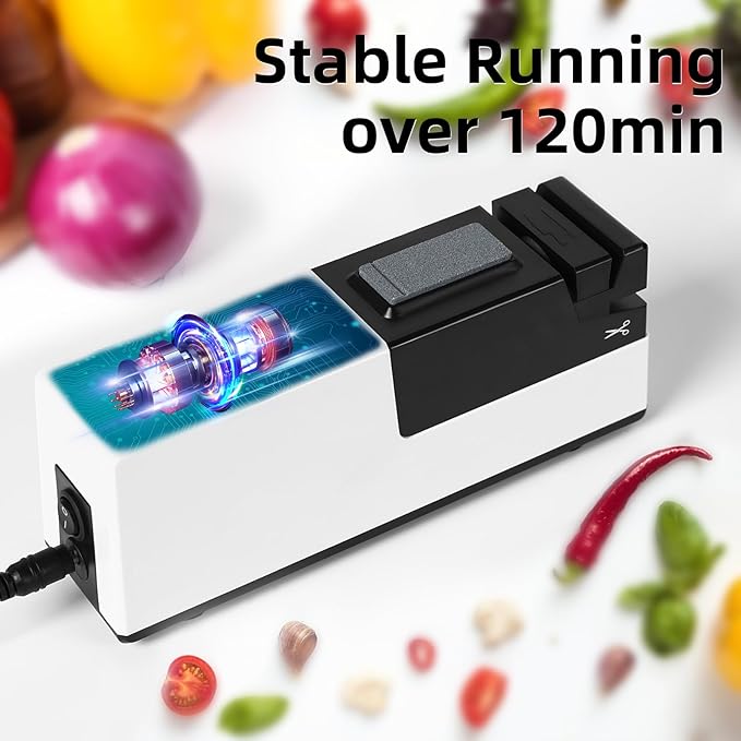 Electric Knife Sharpener for Kitchen Knives, Automatic Knife Sharpener Sharpening & Polishing, Electric Sharpeners Knife Tool Helps Repair, Restore, Polish Blades