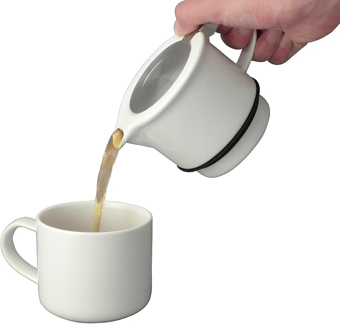 FORLIFE Tea for One with Infuser 14 ounces, White