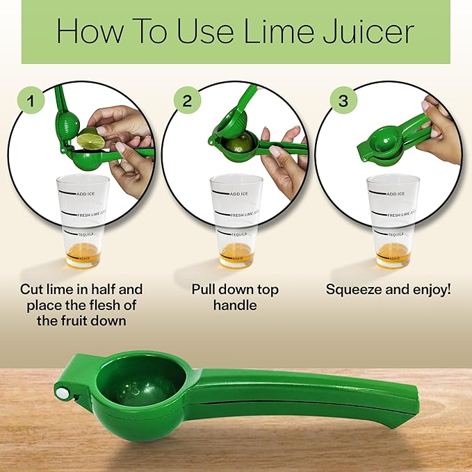 The Perfect Margarita | Easy to Use Margarita Cocktail Shaker Kit | Single & Double Recipes | No Jiggers or Measuring Tools Needed | Bartender Quality Shaker and Hand Juicer | Home Bar Accessories