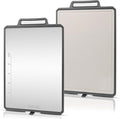 Extra-Large Cutting Board 19"x12.6" – Dual-Sided 304 Stainless Steel & Wheat Straw PP, Reversible Design with Juice Groove, Dishwasher Safe, Built-in Handle, Designed for Meat, Fruit, & Vegetable Prep