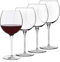Libbey Signature Kentfield Balloon Wine Glasses, 24 Oz Elegant Large Red Wine Glasses Set of 4, Long Stem Glass Wine Glasses for Weddings, Birthdays, and More