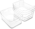 BINO | Plastic Organizer Bins, Large - 4 Pack | The SOHO Collection | Multi-Use | Pantry & Freezer Organizer Bins | Plastic Storage Containers for Home & Kitchen Org