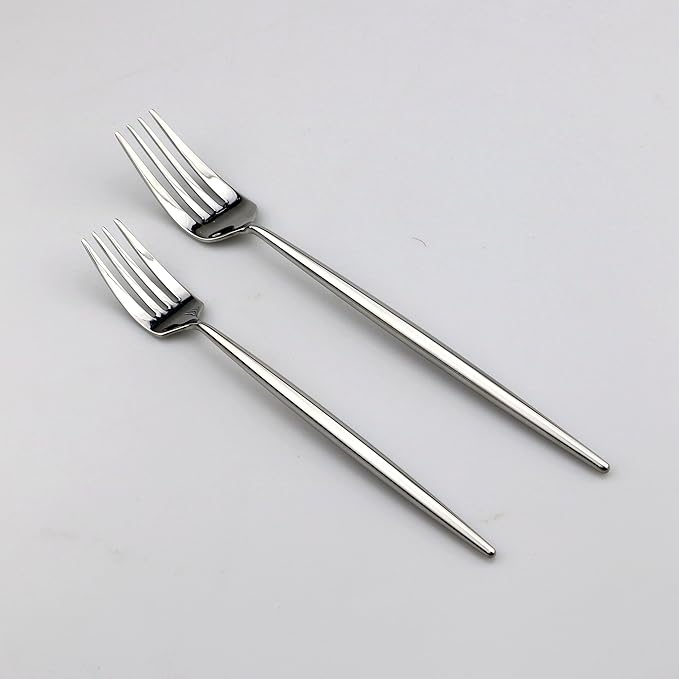 5-Pieces 18/10 Stainless Steel Silverware Set, Mirror Polishing Silver Flatware Set, Kitchen Knife Fork Spoon Utensils, Service for 1
