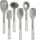 BergHOFF Balance 6Pc Nonstick Nylon Cooking Utensil Set Long Handle with Hanging Loop Heat-resistant Recycled Material for Serving Spaghetti Pasta Ramen Noodles Veggies