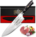 Best Grandpa Ever Gifts for Men Grandpa, Christmas for Grandpa Papa Gifts, 8 Inch German Professional Chef Knife, Men Grandpa Birthday Presents, Kicthen Cooking Knife Gift Set