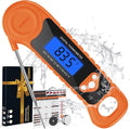 Digital Meat Thermometer for Grilling, Candy Thermometer Instant Read Food Thermometer Waterproof with Backlight for Cooking, Deep Fry, BBQ, Grill, Smoker and Roast (Orange)