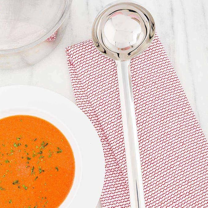 Restaurantware Met Lux 8 Ounce Portion Ladle 1 Multipurpose Portion Serving Spoon - Does Not Corrode Dishwashable Stainless Steel Portion Control Serving Utensil Premium