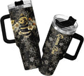 34HD Queen Bee Tumbler with Handle & Straw, 40oz Stainless Steel Vacuum Insulated Coffee Mug, Honey Bee Gifts for Birthday Mothers Day Christmas, Gifts for Women Teachers Mom Daughter Friend