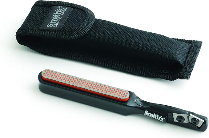 Smith’s 50047 Edgesport Stick Knife & Broadhead Sharpener – Portable Sharpener – Hunting & Archery Tool Sharpener – Carrying Pouch – Carbide & Diamond Stone – Pocket Knife Sharpener