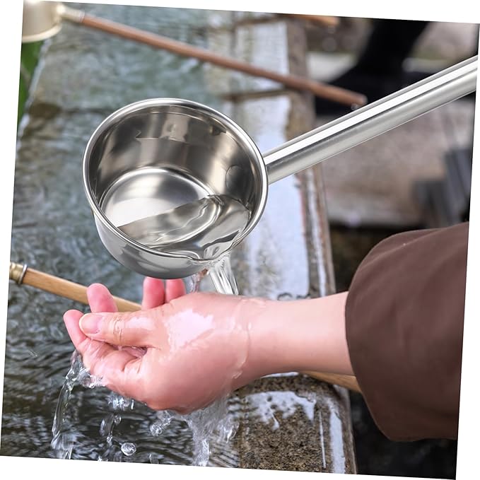 Stainless Steel Extended Handle Water Ladle Long Handled Ladle for Kitchen