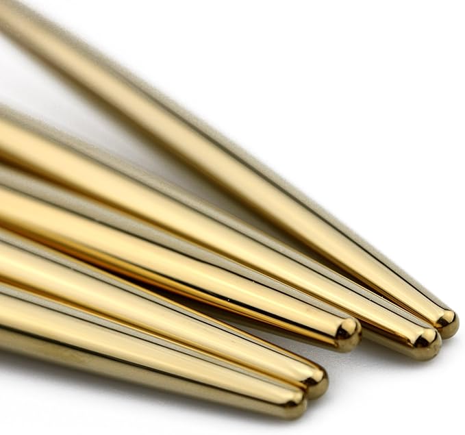 20-Pieces 18/10 Stainless Steel Silverware Set, Colorful Mirror Polishing Gold Flatware Set, Kitchen Knife Fork Spoon Utensils, Service for 4