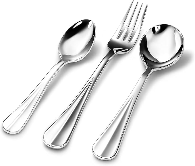18/10 Stainless Steel Dinner Forks Flatware Forks,8-Inch,Set of 12,Heavy Duty and Dishwasher Safe