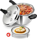 Pressure Cooker Stainless Steel pressure cooker 10.57 quart Commercial Stove Top Pressure Cooker Pot, Compatible with Gas & Induction Cooker 10.57+ quart for canning stainless steel large