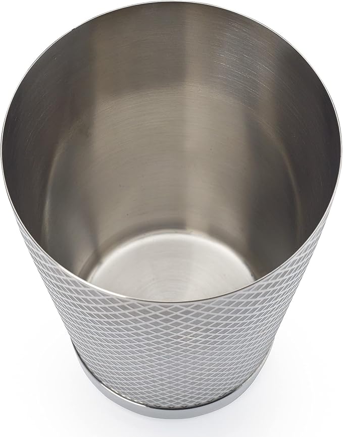 Barfly 18 oz. Diamond Lattice Shaker, Stainless Steel
