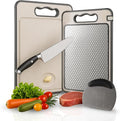 PurpleDove Double-Sided Non-Slip Cutting Board with Scratch-Resistant Mesh | Reversible Chopping Board, Non-Porous | Dishwasher-Safe Butcher Board for Chopping, Slicing & Dicing | Food Prep Board