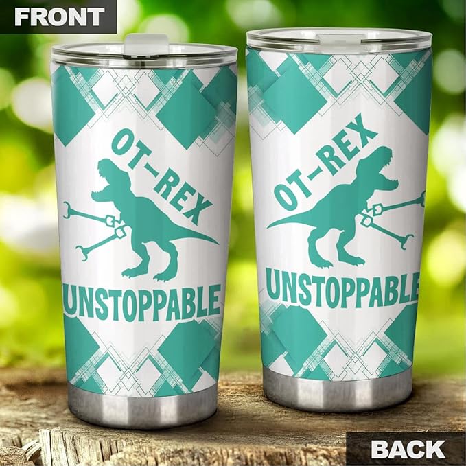 Occupational Therapy Gifts - Tumbler Stainless Steel 20oz, OT Occupational Therapist Gift For Women Men, Occupational Therapy Assistant Drinking Cups For Coworker Staffs (OT05)