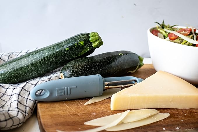 GIR: Get It Right Stainless Steel Vegetable Peeler – I-Handle Serrated (7.5" x 1.4") – Slate