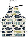 Apron with Pockets for Women, Adjustable Kitchen Cooking BBQ Chef Apron, Gifts for Mom Birthday, or Holidays