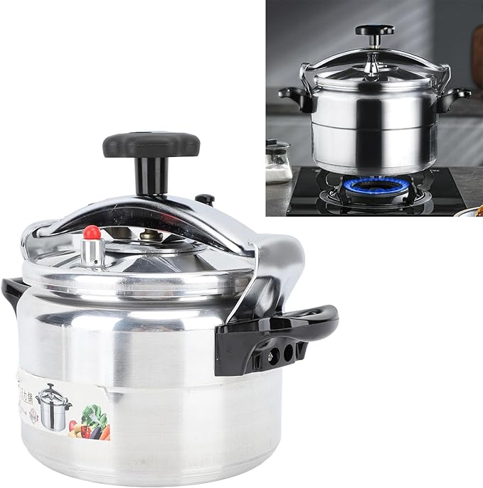 Large Capacity Pressure Cooker, Aluminum Alloy, Quick Cooking, Anti Stick Coating, Safety Design, Thickened, Commercial Household Use (5L)