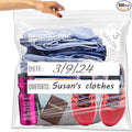 3 Gallon Large Plastic Bags with Zipper Top, | 100 Count | 2 Mil | 16" x 18" | Heavy-Duty Reusable Clear Freezer Storage Bags