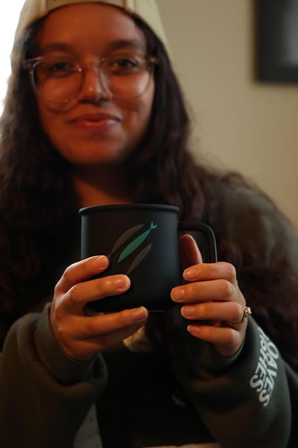 The Chosen: Official 12 oz. 3 Fish Embossed Ceramic Coffee Mug with Rubber Coating