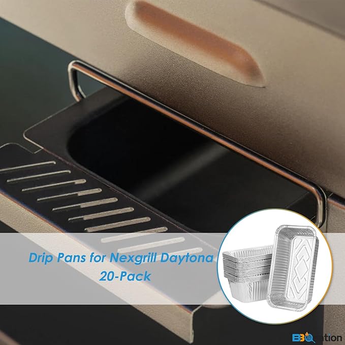 Aluminum Drip Liner for Nexgrill Daytona 3/4 Burner 720-1057 720-1058 720-1115, Grease Catcher Drip Liner for Nexgrill Grease Tray Replacement, Replacement for Nexgrill Daytona Drip Pan
