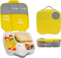b.box Oversized Lunch Box for Kids: Bento Box with 4 Compartments (2 Leak Proof), Removable Divider, Gel Cold Pack. For Older Kids and Big Eaters Ages 3+. School Supplies. 8½ Cup Capacity