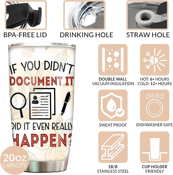 Hurman Resources Tumbler - Stainless Steel 20oz Straw Lid, HR Gifts For Women Men, Human Resources Professional Day Gifts For Coworkers Funny, HR Coffee Cups For Employees Staffs (HR01)