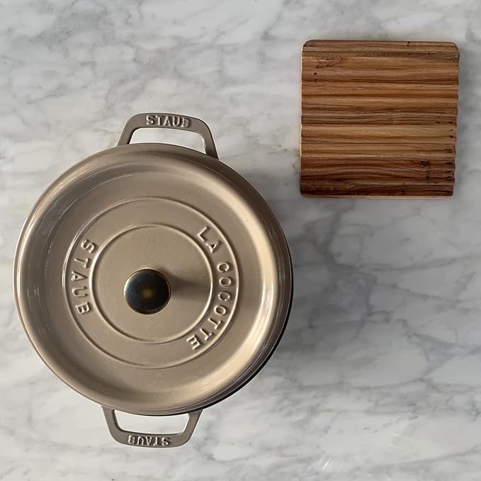 Ironwood Gourmet Sedona Trivet, Set of 2 Acacia Wood Hot Dish Holder