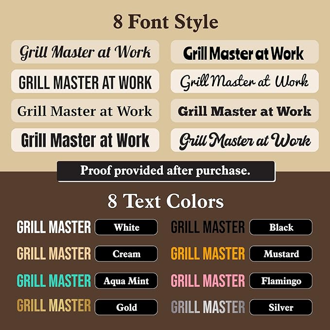Personalized Medium Length Cooking & Grill Apron – Stand Back Design with Custom Text (1-2 Lines)