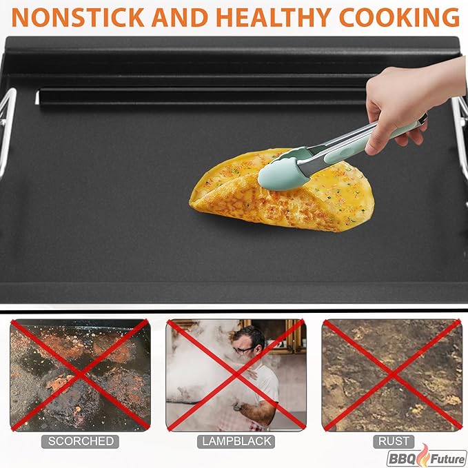 Full Size Griddle Insert with Spatula Set for Charbroil Performance 4 Burner 463352521 463365021 463354021 463365522, Flat Top Plate for Charbroil Grill Replacement Parts G426-0005-W1 G426-0004-W1