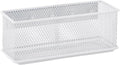 6.29"x2.28"x2.48" Magnetic Basket for Whiteboard White Magnetic Basket for Fridge Magnetic Organizer Holder with 5 Strong Magnets Magnetic Holder for Refrigerator Locker
