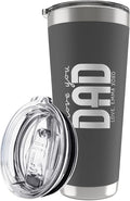 Personalized Tumbler with Engraved Name - 12 Designs, 30 Oz Coffee Tumbler with Slider Lid, Gray, Double Wall Insulated - Custom Gifts for Him & Her