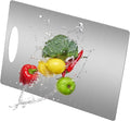 Stainless Steel Cutting Board for Kitchen, Large Cutting Board, Non Toxic, Double-Sided for Meat/Fruit/Vegetable, Dishwasher Safe & Handwasher Clean, Durability, 12" x 18"