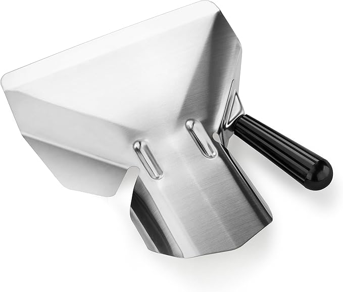 New Star Foodservice 42344 Stainless Steel Commercial French Fry Bagger with Left Handle