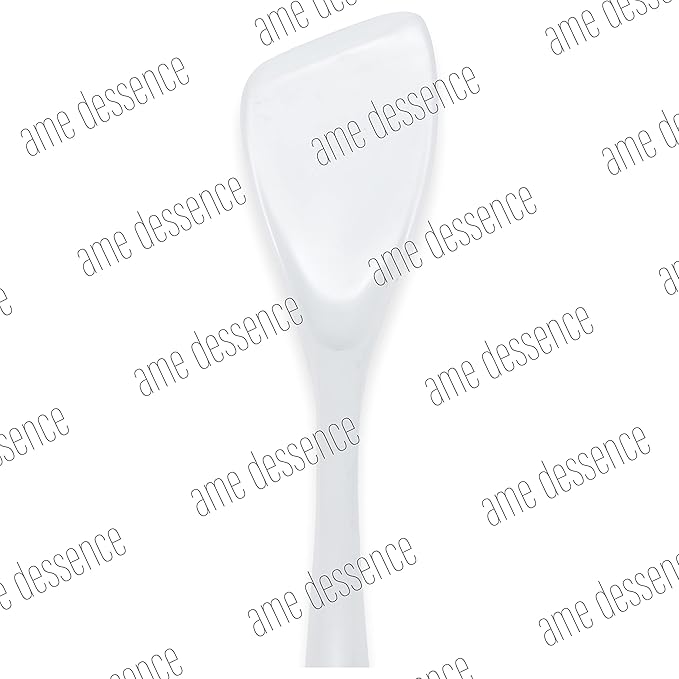 AME D'ESSENCE 12" Melamine Spatula White Durable and Versatile Kitchen Tool Perfect for Flipping Turning Scraping and Mixing Scratch-Resistant and Non-Stick Surface Ergonomic Handle