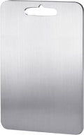 Stainless Steel Cutting Board for Kitchen Heavy Duty Chopping Board(Medium, 11.4"L x 7.9" W)