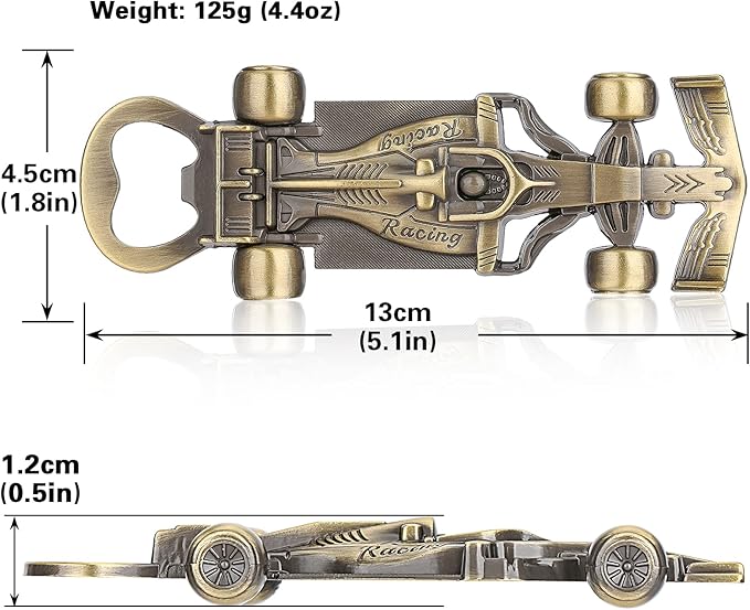 Racing Car Gifts for Men Women, Racing Car Bottle Opener, Unique Racing Gifts for Men Him Dad Boyfriend Husband Grandad, Beer Gifts Birthday Gifts Christmas Gifts for Men