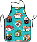 Aprons Women Men Professional Chef Aprons With Extra Long Ties, Waterdrop Resistant Waiter Apron