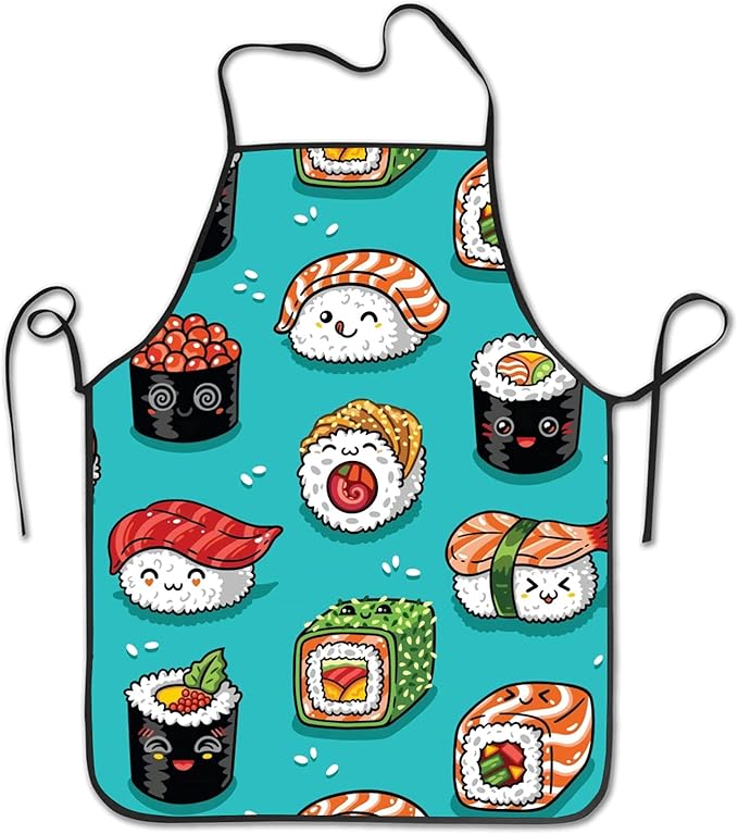 Aprons Women Men Professional Chef Aprons With Extra Long Ties, Waterdrop Resistant Waiter Apron