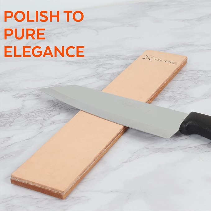 Premium Rolling Knife Sharpener Kit - Two Extra Disc, Leather Strop and Stand - Elegant Gift for Chefs & Cooks - Knife Sharpening Kit for Kitchen & Pocket Knives