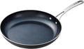 KYOCERA Ceramic Frying Pan with Ceramic Non-Stick Coating, 12 inches, PFAS/PTFE Free, Stainless Steel Handle, Suitable for All Stove Types