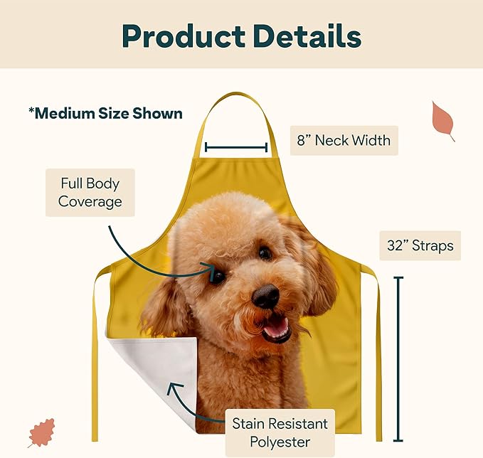 Winslow & Brody Custom Photo Aprons - Ships Next Day - USA Made - Gift for Loved Ones - Chef Apron for Women and Men